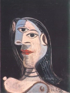 パブロ・ピカソ Painting - 女性の胸像 ドラ・マール 1938年 パブロ・ピカソ